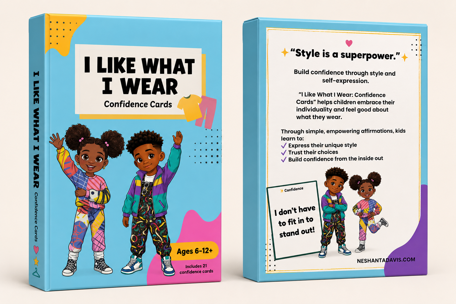 I LIKE WHAT I WEAR CONFIDENCE CARDS Main image